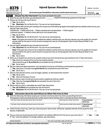 IRS Form 8379 Preview