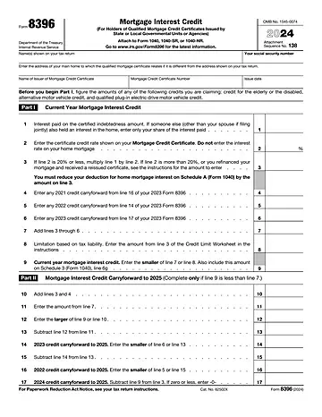 IRS Form 8396 Preview