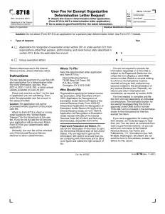 IRS Form 8718 Preview