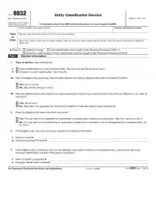 IRS Form 8832 Preview