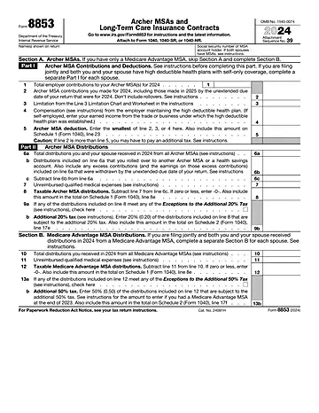 IRS Form 8853 Preview