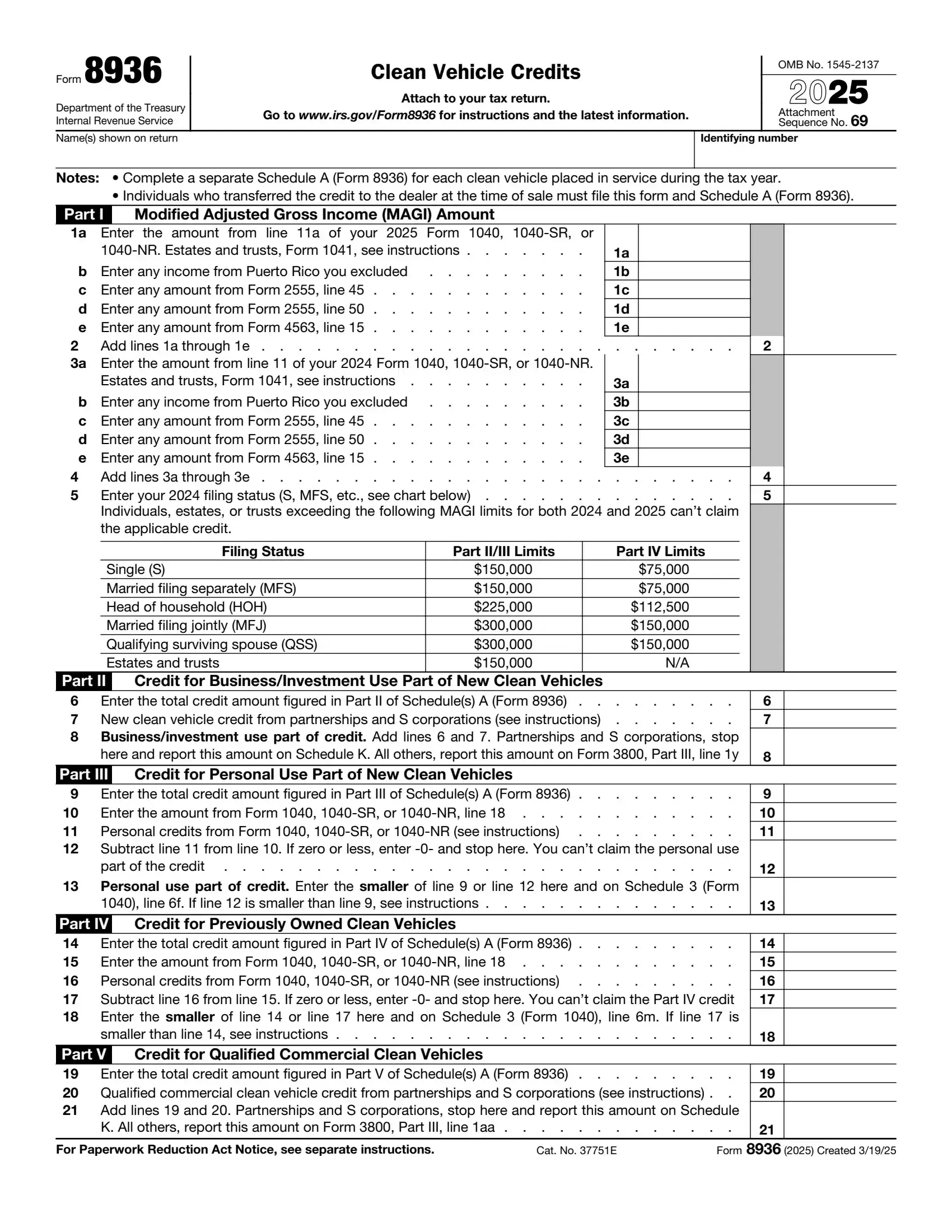 IRS Form 8936 preview