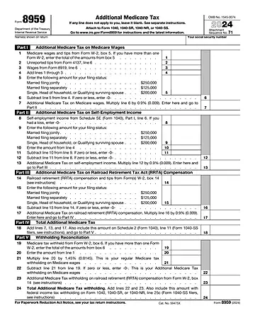 IRS Form 8959 Preview
