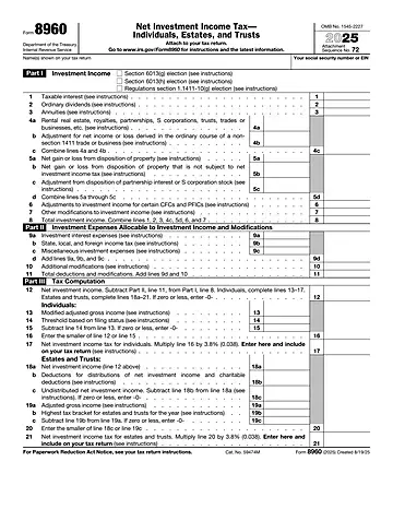 IRS Form 8960 Preview