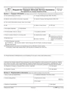 IRS Form 911 Preview