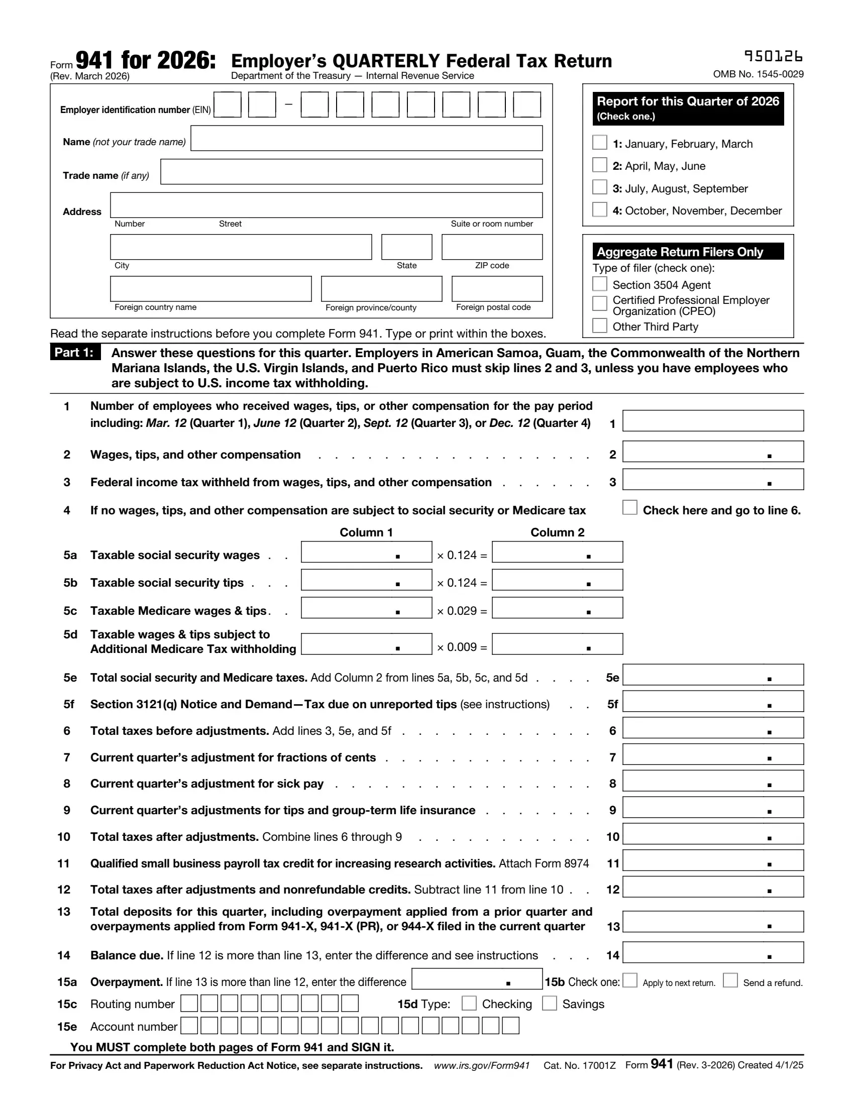 irs form 941 rev 06 2021