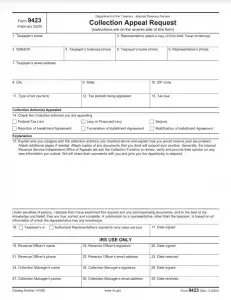 IRS Form 9423 Preview
