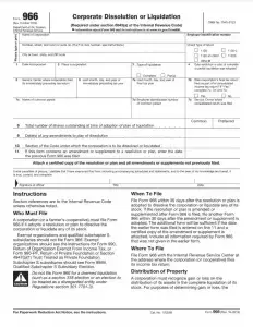IRS Form 966 Preview