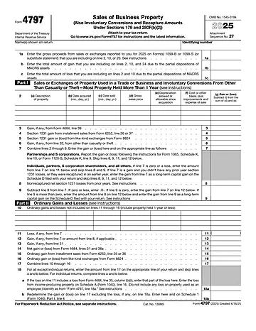 IRS Form 4797 Preview