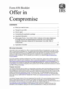 IRS Form 656-B Preview