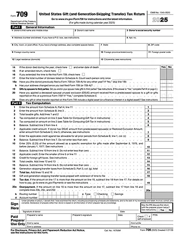 IRS Form 709 Preview