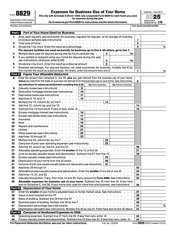 IRS Form 8829 Preview