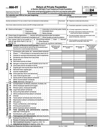 IRS Form 990-PF Preview