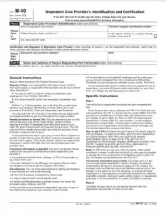 IRS Form W-10 Preview