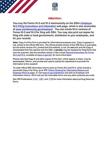 IRS Form W-2c Preview