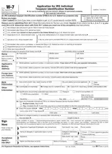 IRS Form W-7 Preview
