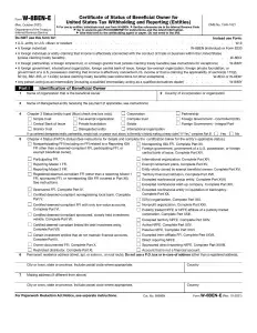 IRS Form W-8BEN-E Preview