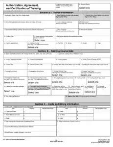 OPM Standard Form 182 Preview