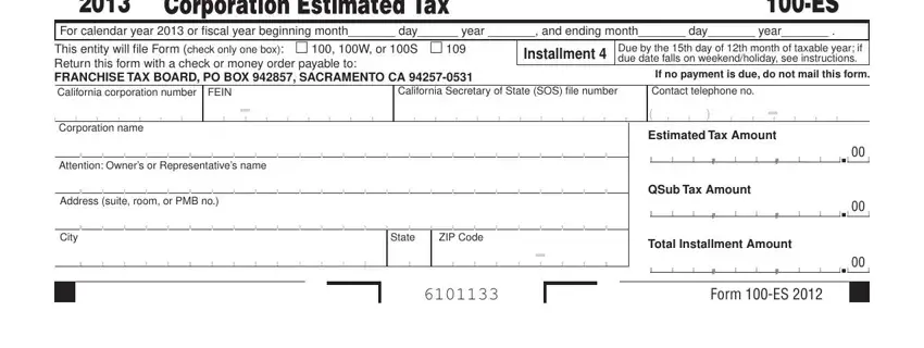 Filling in ca 100 es instructions 2019 part 4