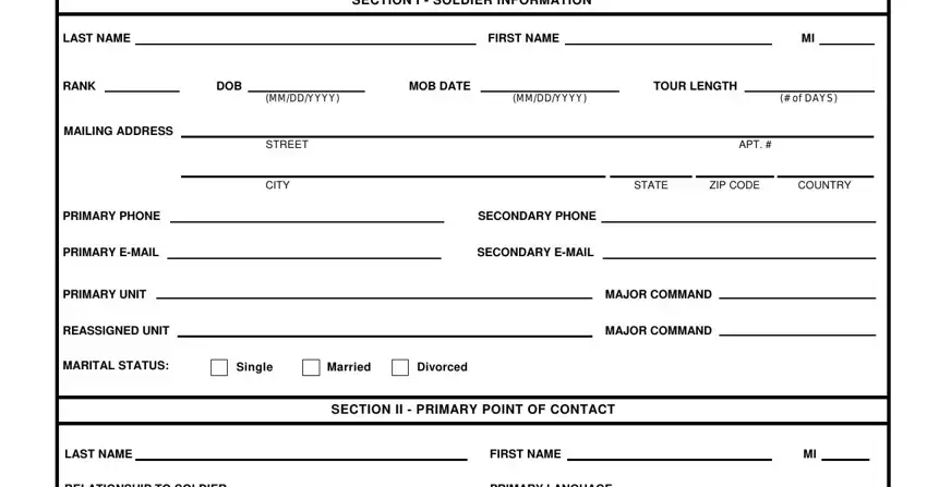 stage 1 to filling out 107 r army