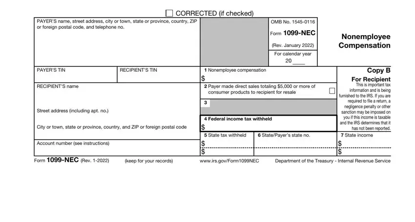 Filling out 1099 form 2020 step 4