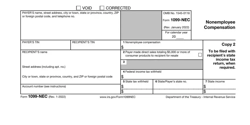 Completing 1099 form 2020 step 5