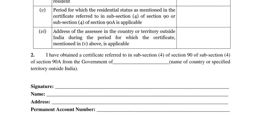 Filling out india form 10f stage 2
