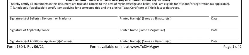 130U Form ≡ Fill Out Printable PDF Forms Online