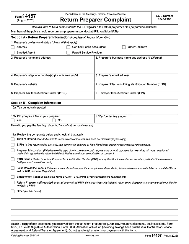 14157 Form first page preview