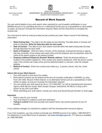 1583 Work Search Form Preview
