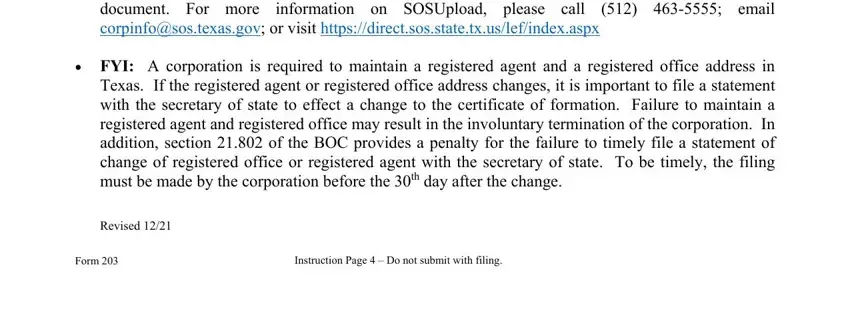 address formation certificate Need Faster Delivery and, FYI A corporation is required to, Revised, Form, and Instruction Page   Do not submit fields to insert