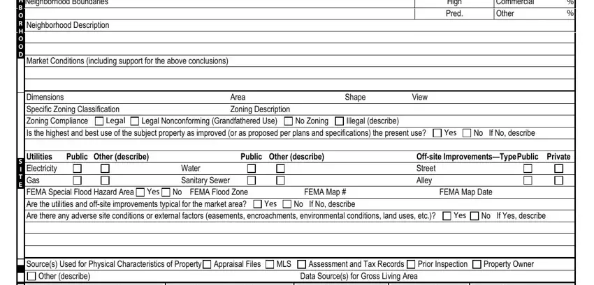 Completing 2055 appraisal part 2