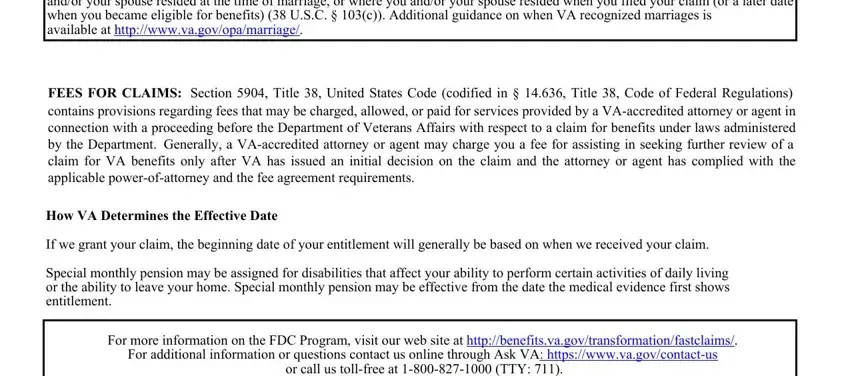 part 2 to finishing va form 21 527ez application for pension