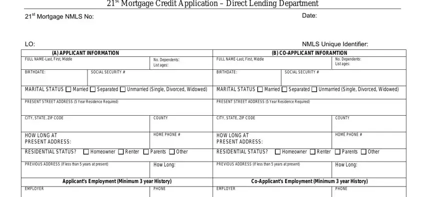 stage 1 to completing 21st mortgage online