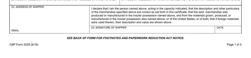 step 2 to filling out 3229 Form