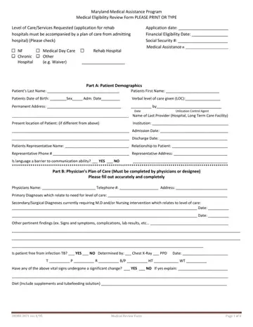 3871 Maryland Medicaid Form Preview