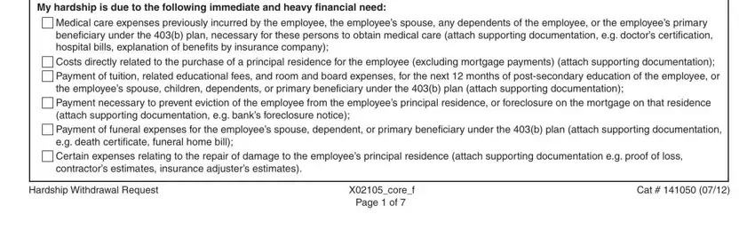 part 2 to completing equitable withdrawal form