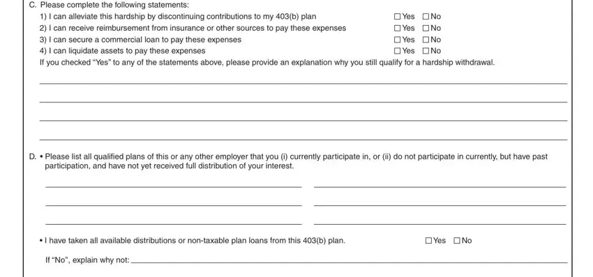 step 4 to completing equitable withdrawal form