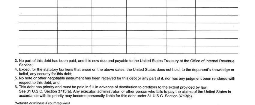  in proof internal revenue taxes