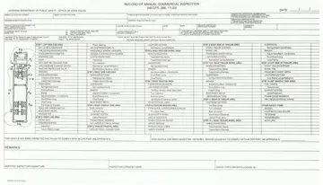 49 Cfr Record Commercial Inspection Form Preview
