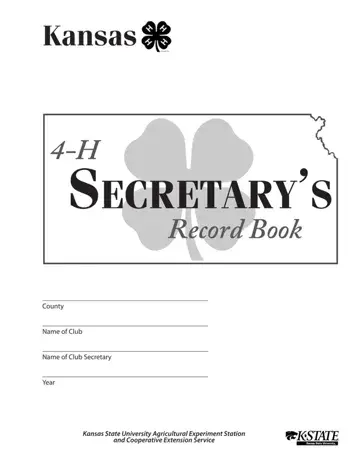 4H Secretary Form Preview