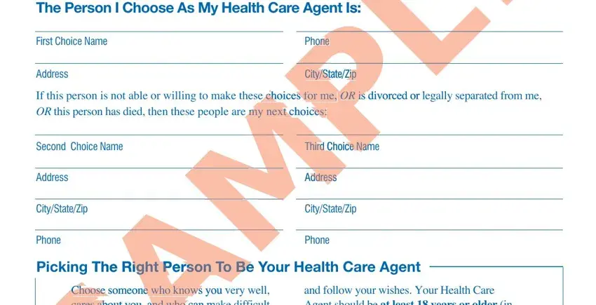 five wishes download If this person is not able or, e choices for me OROR is divorced, Second Choice Name, Third Choice Nam Third Choice Nam, Is The Person I Choose As My, EEare choic PP L E P L E, oneone Phone, CityStateZip CityStateZip, Address Address Address, CiC CityStateZip, Phone, M M M M, First Choice Name, Address, and Address fields to fill out