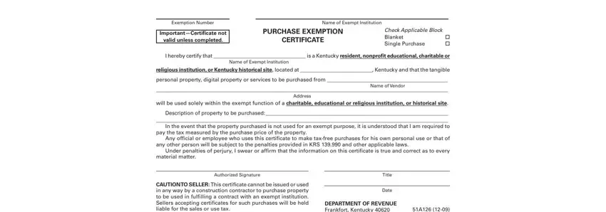 step 1 to writing kentucky homestead exemption