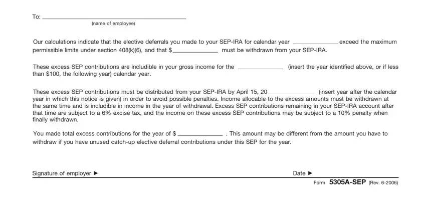 Filling out form 5305 sep part 4