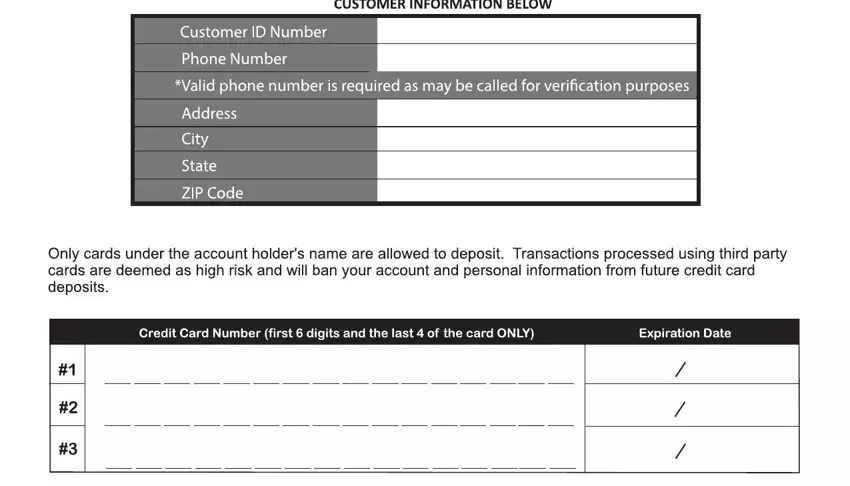 5dimes credit card authorization form spaces to fill in