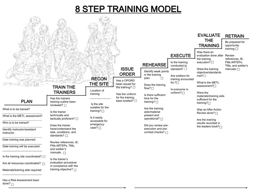 8 Steps Training Model first page preview