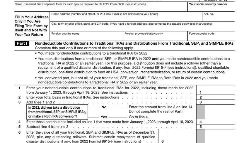 form 8606 irs empty fields to complete