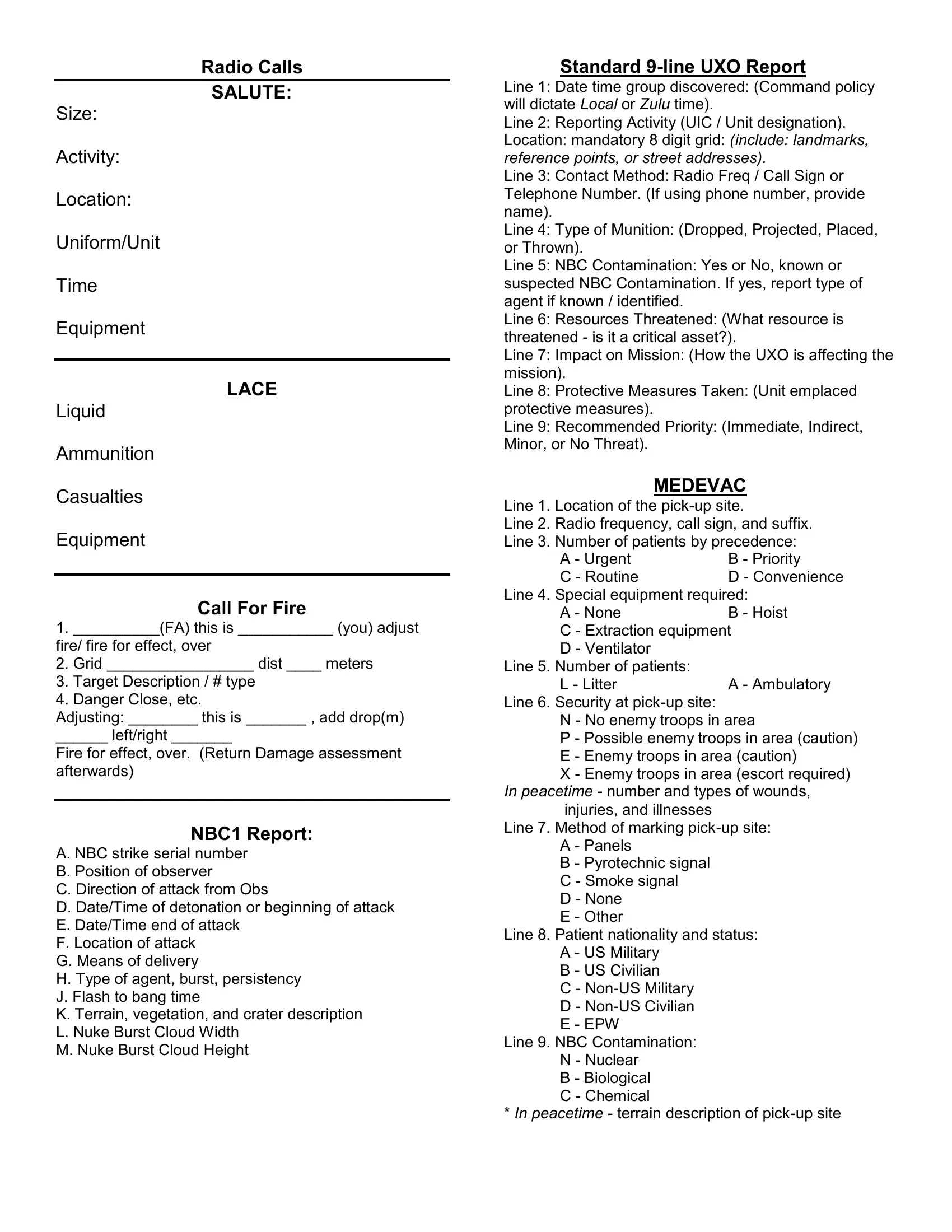 9 Line Uxo Report Form Fill Out Printable PDF Forms Online