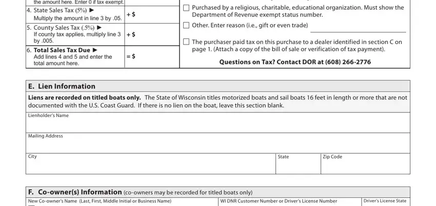 part 5 to completing wi dnr boat registration