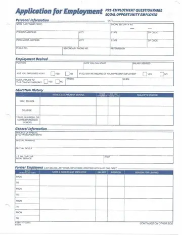 A-9661 Application Form Preview